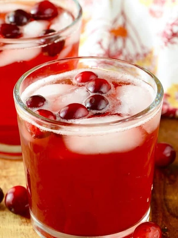 Cranberry Sparkle Vodka Spritzer