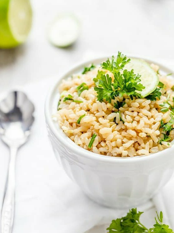 Garlic-Lemon Rice with Fresh Parsley Flair