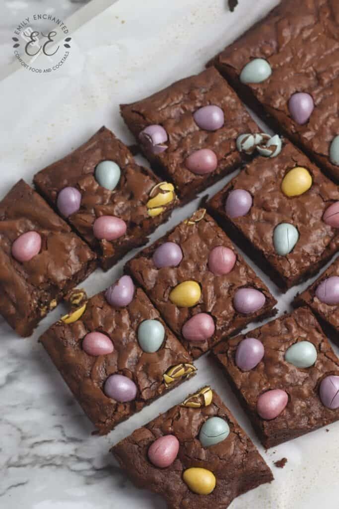 Indulgent Chocolate Brownies with Easter Egg Twist