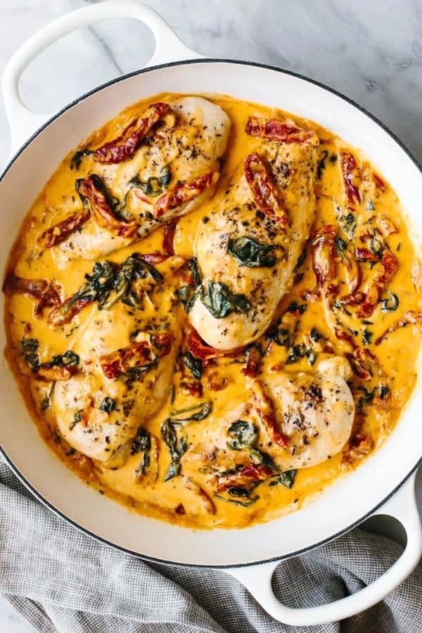 Tuscan-Style Chicken in Rich Garlic Cream