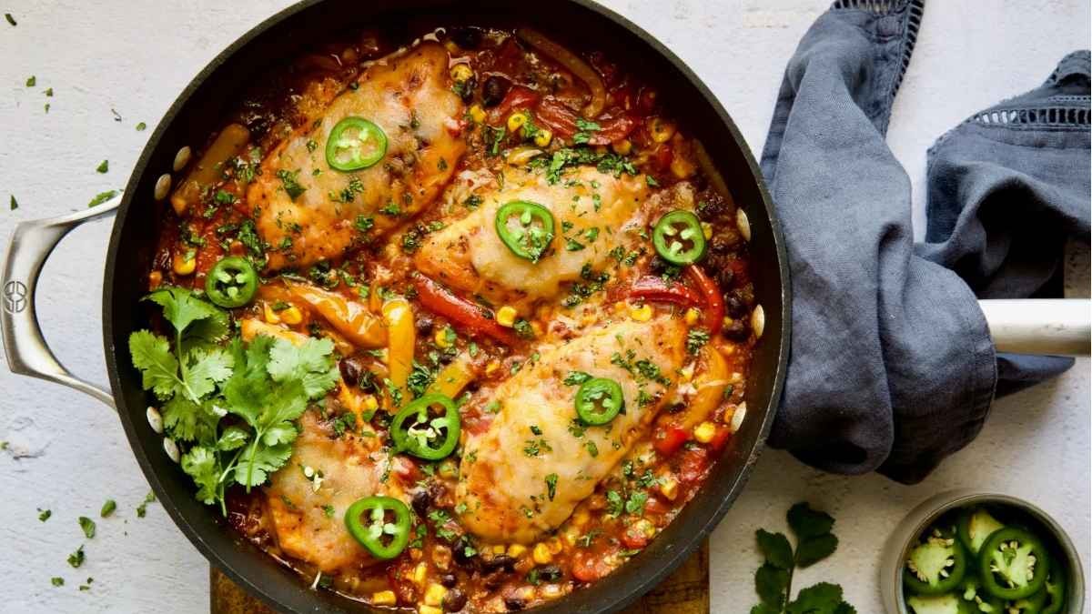 Quick Cheesy Southwestern Chicken Dinner