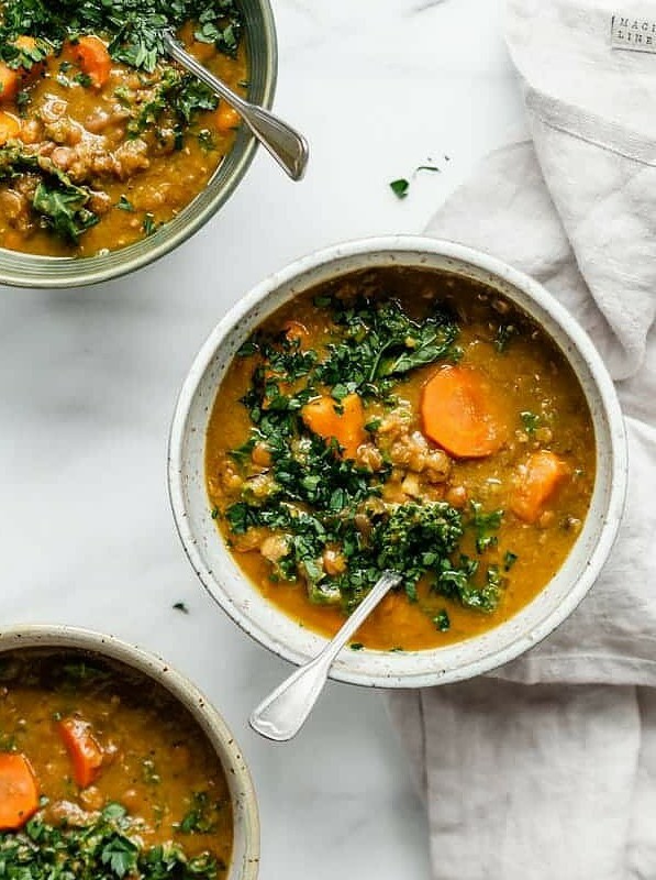Crockpot Lentil Soup for Vegan Nights