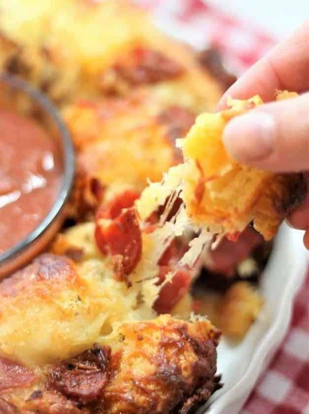 Gluten-Free Cheesy Pizza Bread Bites