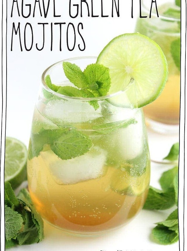 Green Tea Mojito with Agave Twist