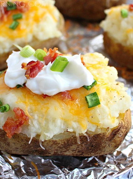 Bacon-Topped Cheesy Potato Masterpieces