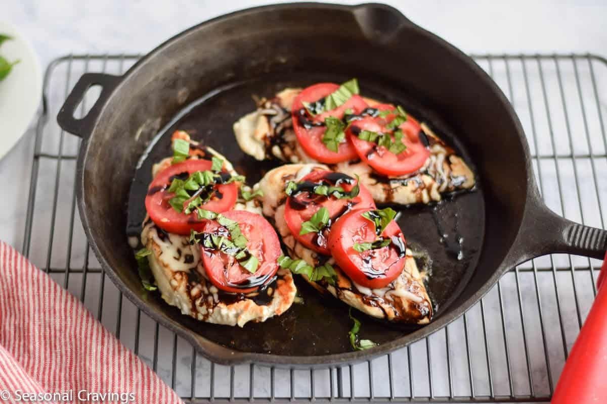 Easy Caprese Chicken Five Ingredients