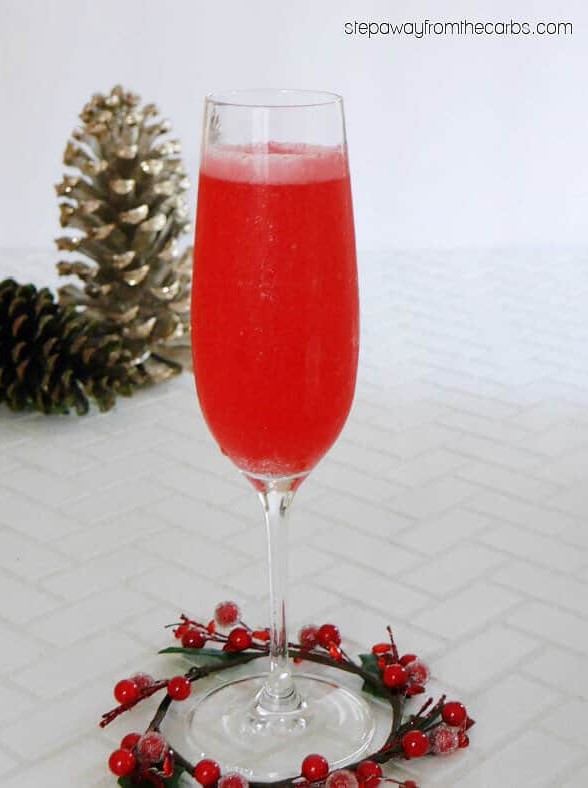 Low Carb Christmas Mimosa