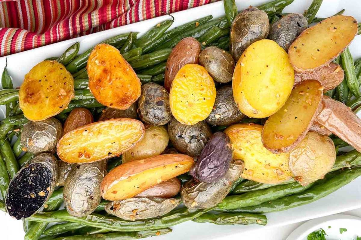 Roasted Green Beans And Potatoes