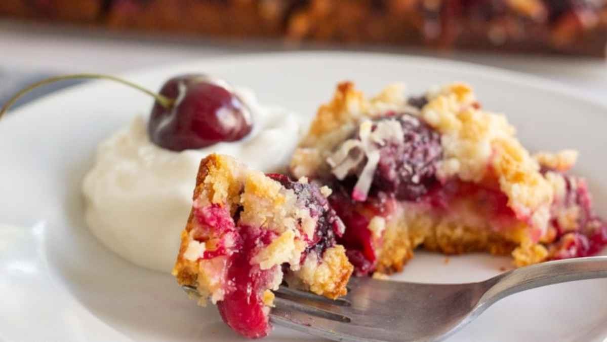 Cherry Bliss Keto Crust Bars