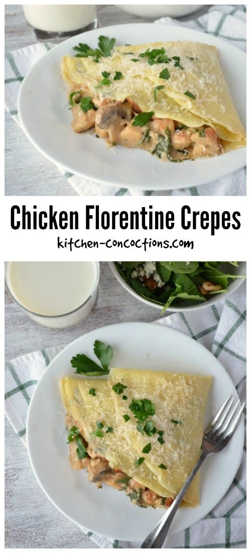 Creamy Chicken Florentine Crêpe Delight