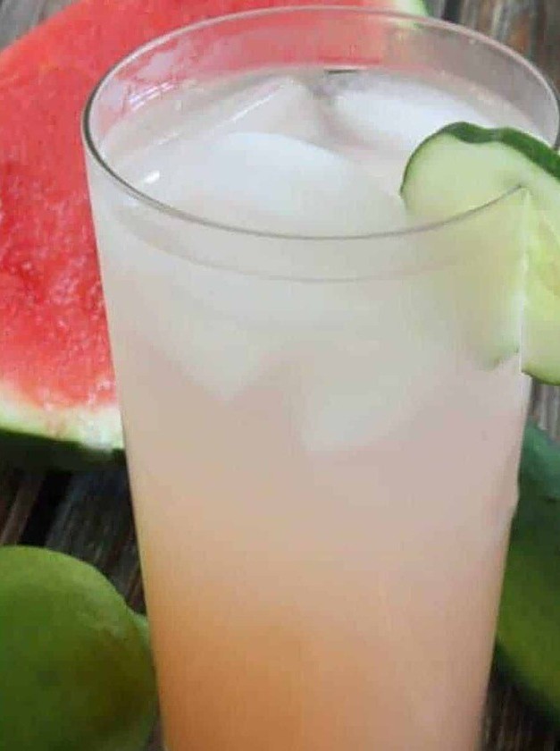 Refreshing Watermelon Cucumber Vodka Spritz