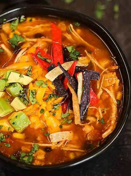 Slow Cooker Chicken Tortilla Soup Delight