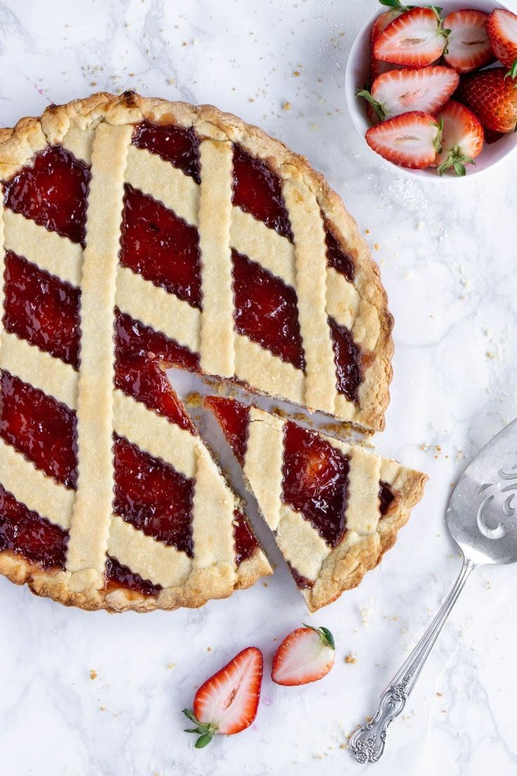 Lemon Jam Tarts with Flaky Italian Pastry