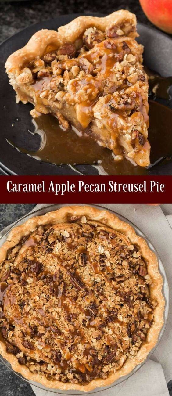 Autumn Apple Pie with Caramel Crunch