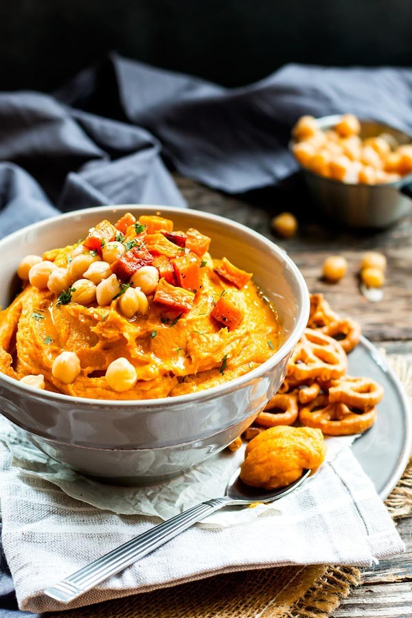 Sweet Potato Hummus Delight Without Tahini