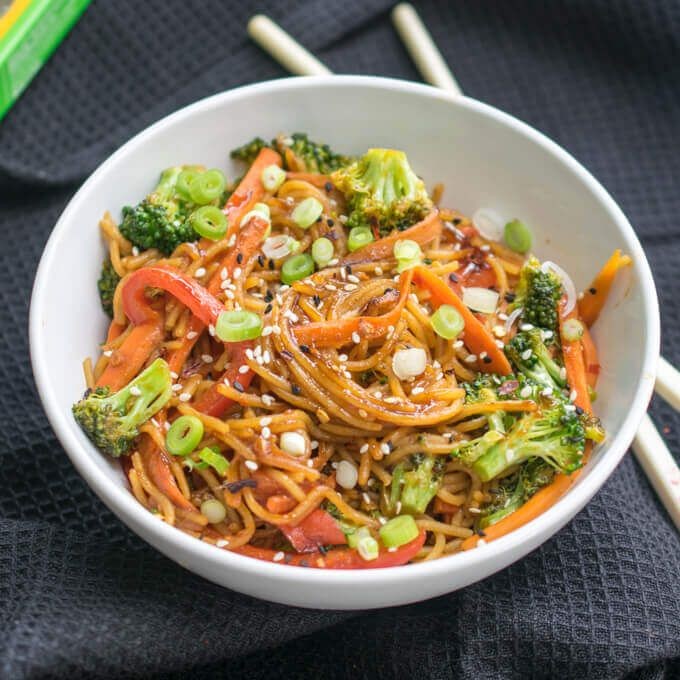 Spicy Vegan Dan Dan Noodle Delight