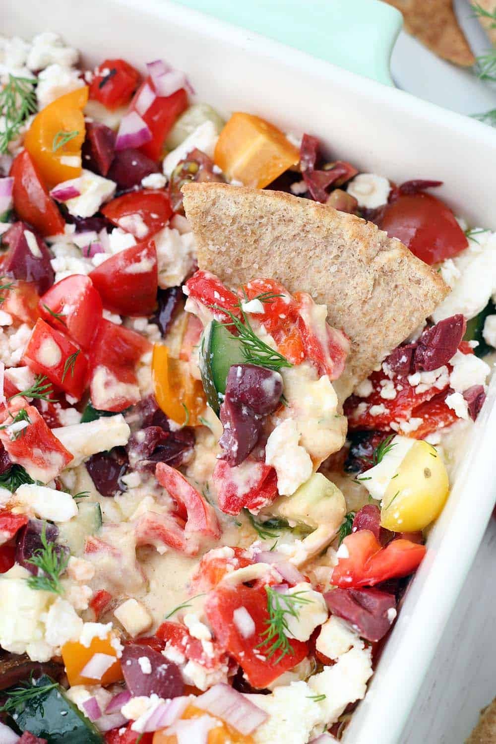 Mediterranean 7 Layer Dip Bliss