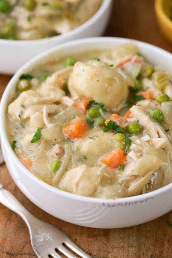 Comforting Crockpot Chicken & Dumpling Stew
