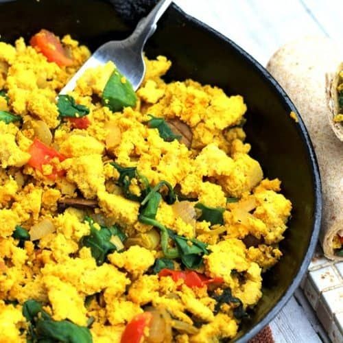 Tofu & Veggie Breakfast Bowl Delights