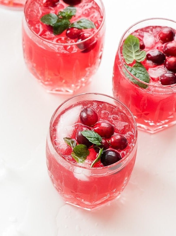Cranberry Vodka Sparkler Holiday Punch