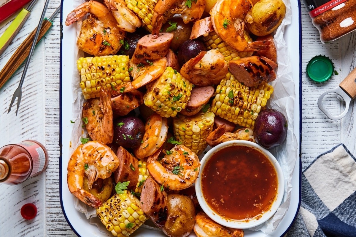 Smoked Cajun Garlic Butter Shrimp