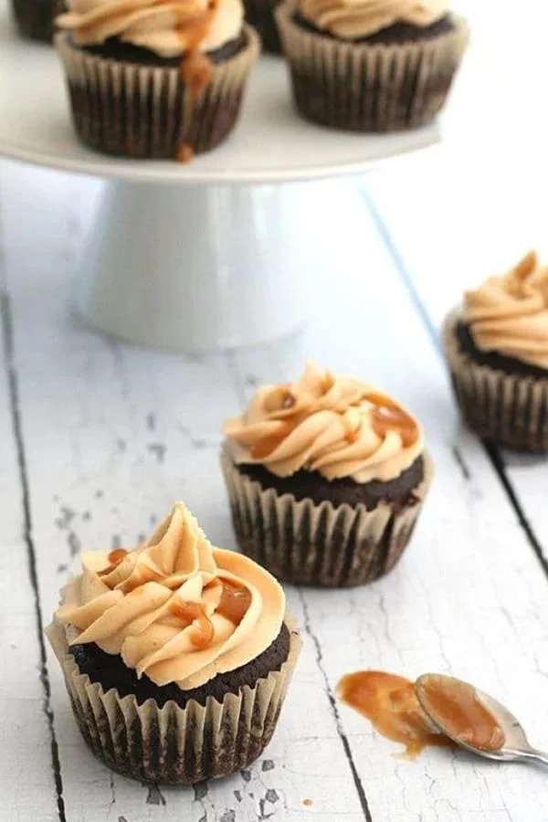 Decadent Low-Carb Brownies with Salted Caramel Frosting