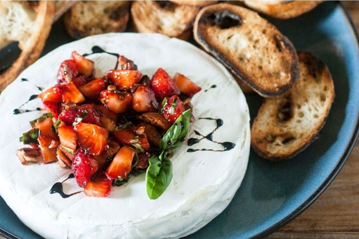 Breezy Brie with Sweet Strawberry Bites