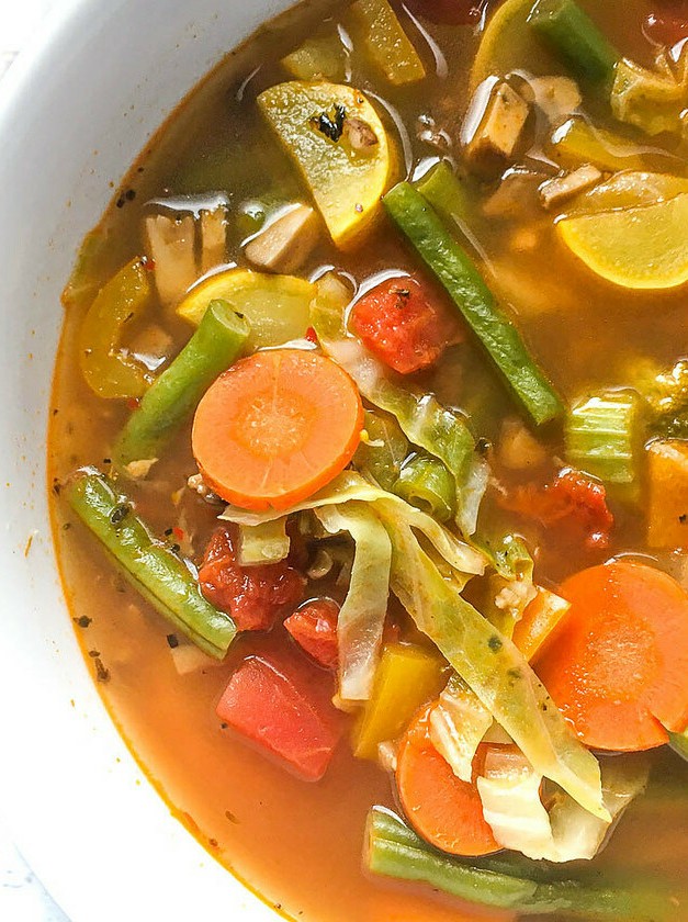 Keto Veggie Soup for Low Carb Diets
