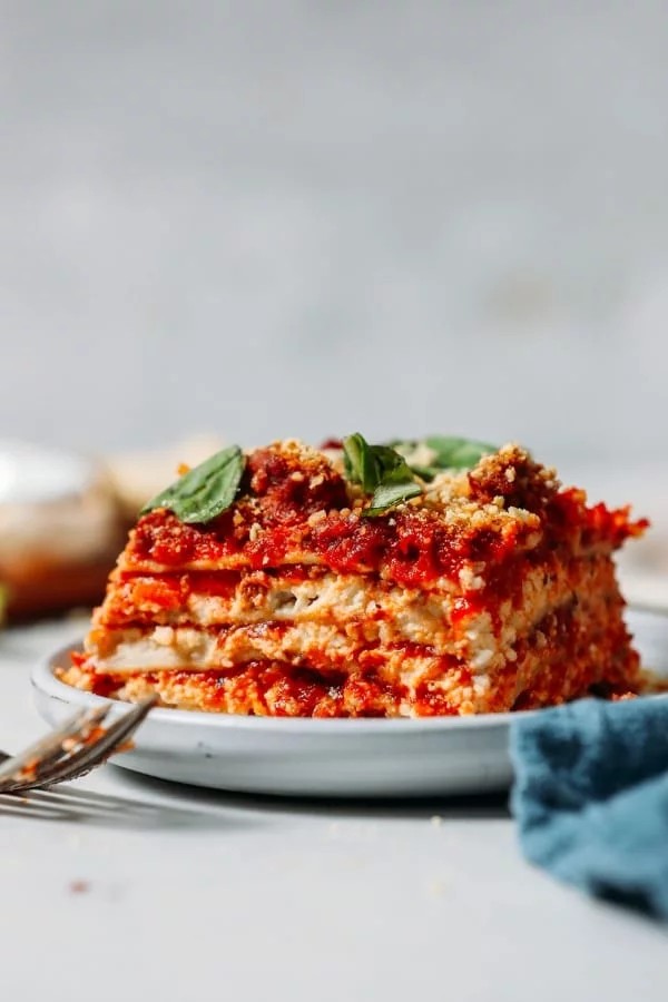 Vegan Lasagna Without Gluten or Dairy
