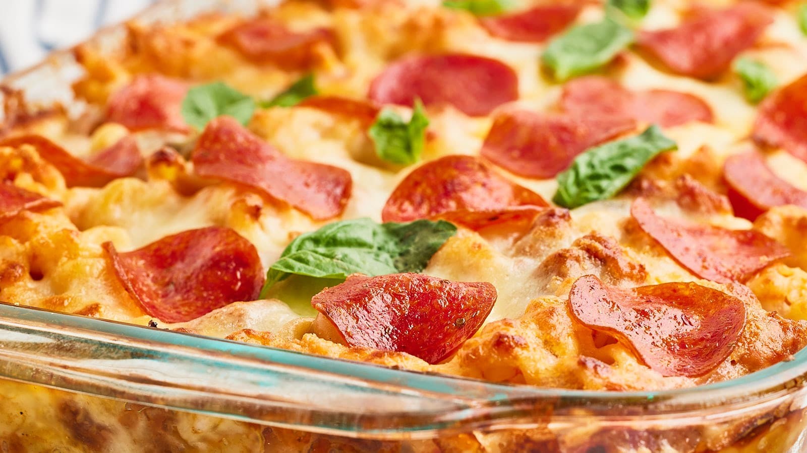 Meaty Cheesy Pizza Bake