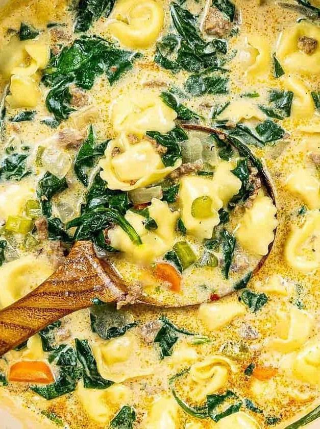 Cheesy Sausage Tortellini Stew