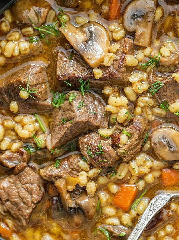 Hearty Beef and Pearl Barley Stew