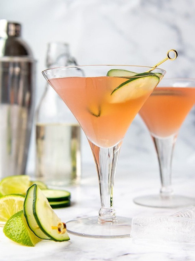 Cucumber Twist on the Classic Cosmopolitan
