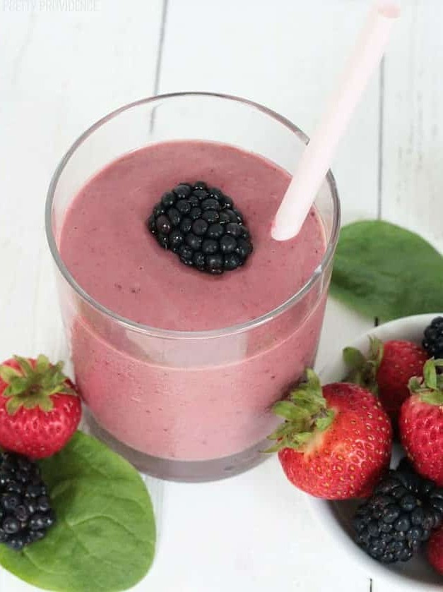 Berry Blissful Spinach Boost Smoothie
