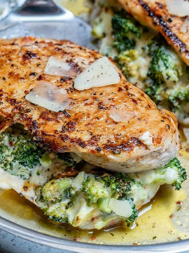 Broccoli & Cheese Stuffed Keto Chicken