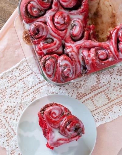 Love-Shaped Red Velvet Treats
