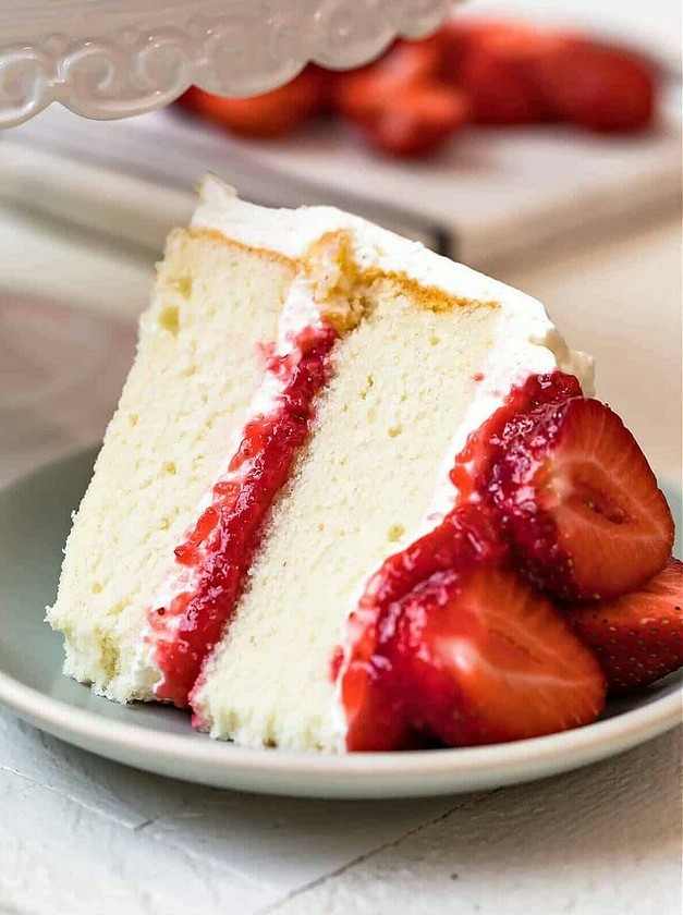 Strawberry Delight Vanilla Layer Cake