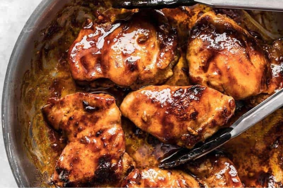 Spiced Glazed Chicken Thighs Recipe
