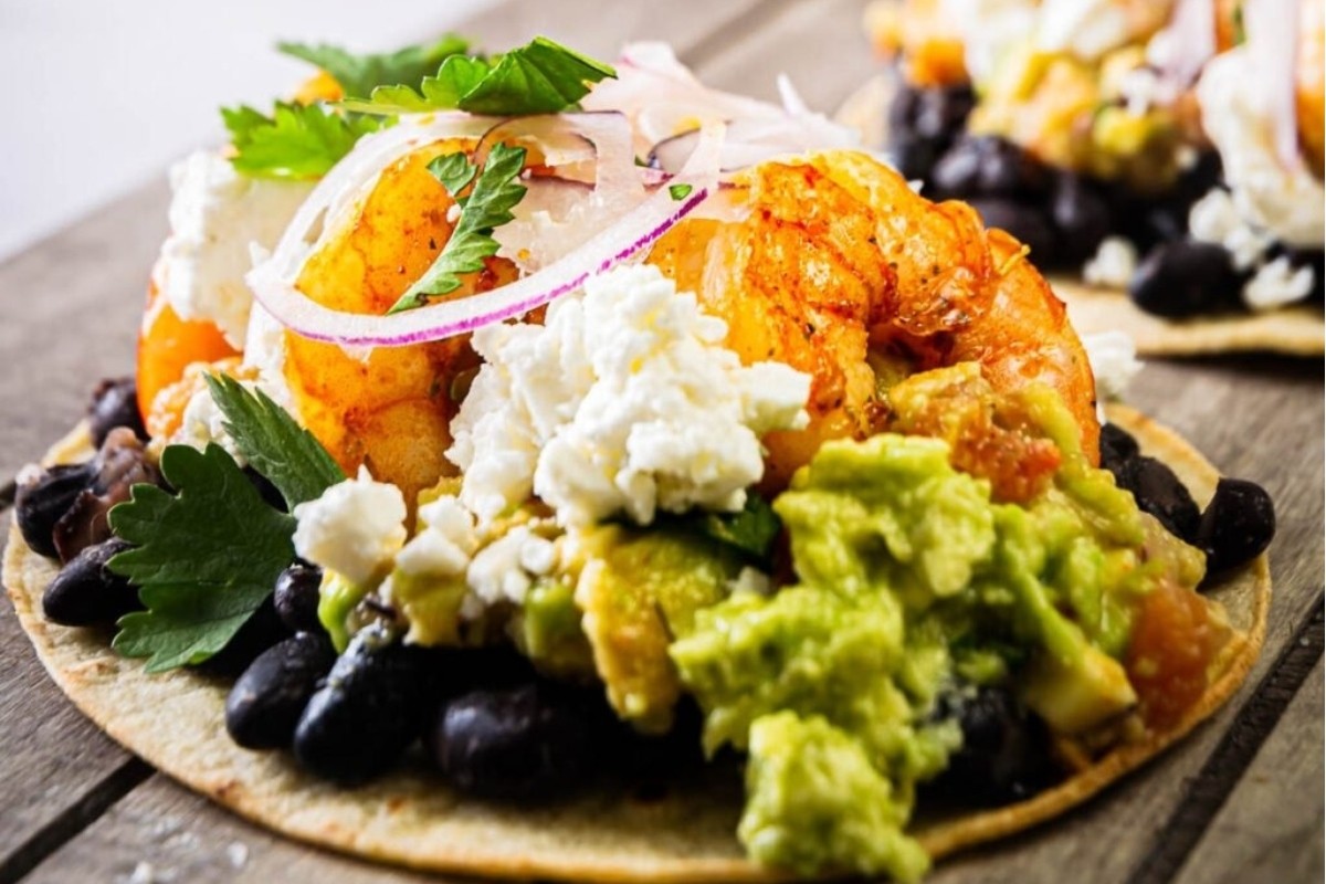 Crunchy Shrimp Fiesta Tostadas