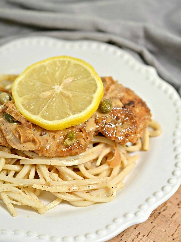 Low Carb Chicken Piccata Delight