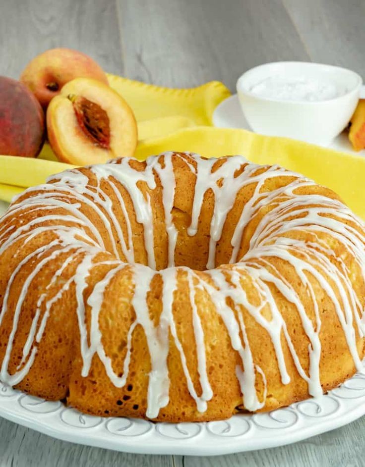 Peach Caramel Delight Upside-Down Cake