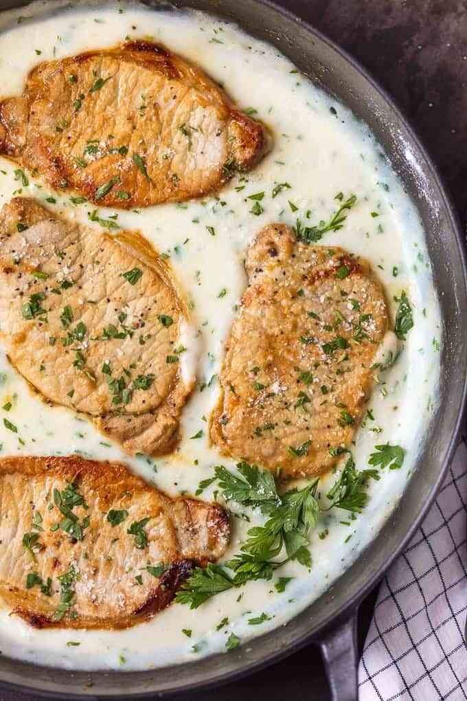 Mushroom Sauce for Hearty Pork Chops