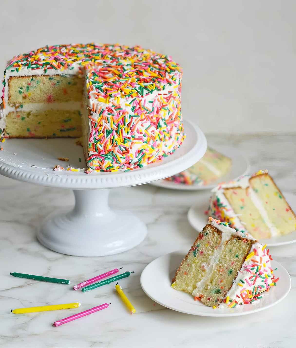 Rainbow Fun Cake with Sprinkles Delight