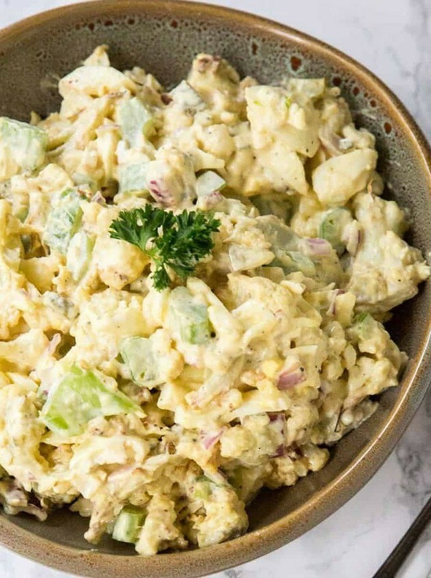 Low-Carb Cauliflower Twist on Classic Potato Salad