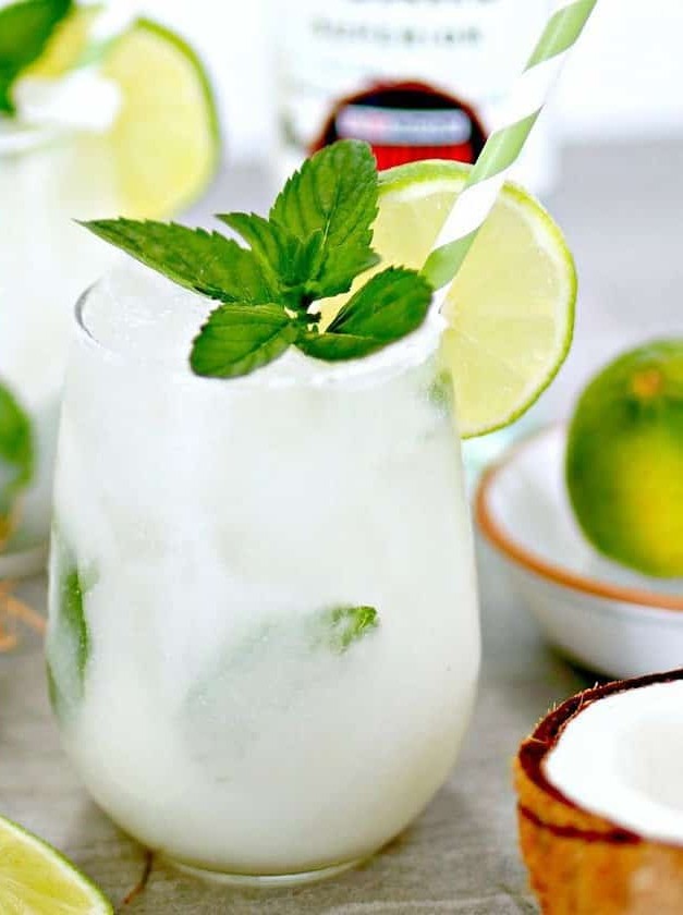 Tropical Island Mojito with Coconut Twist