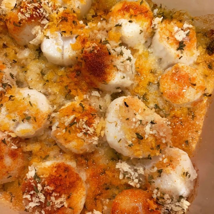 Easy Baked Bay Scallops