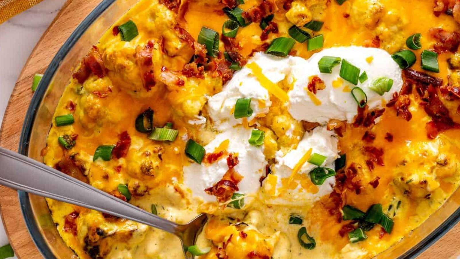 Loaded Cauliflower Bake: Low-Carb Keto Twist
