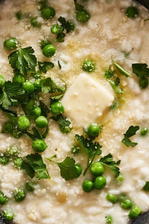 Lemon Risotto Bakes with Parmesan & Peas