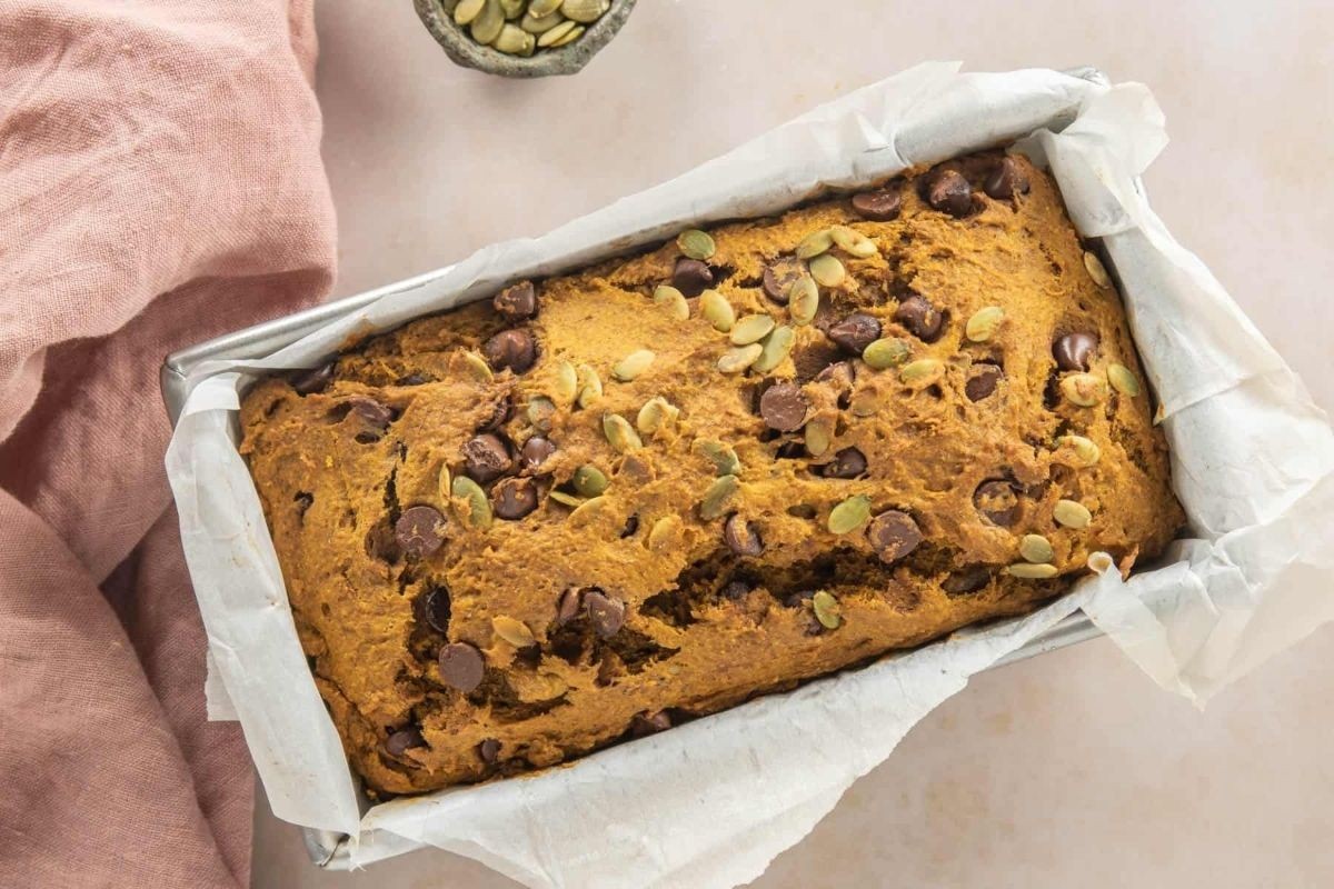 Chocolate Topped Pumpkin Banana Delight