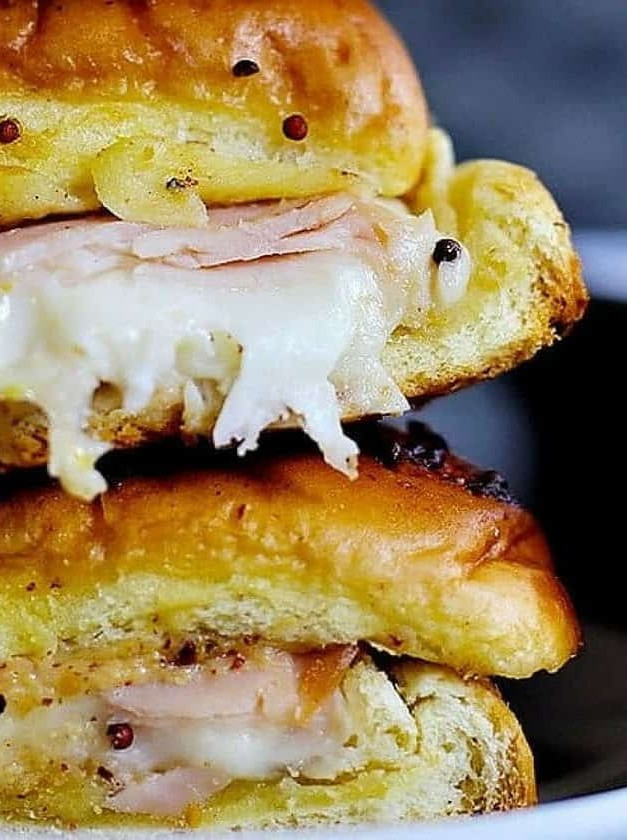 Smoked Turkey Sliders on Soft Hawaiian Rolls